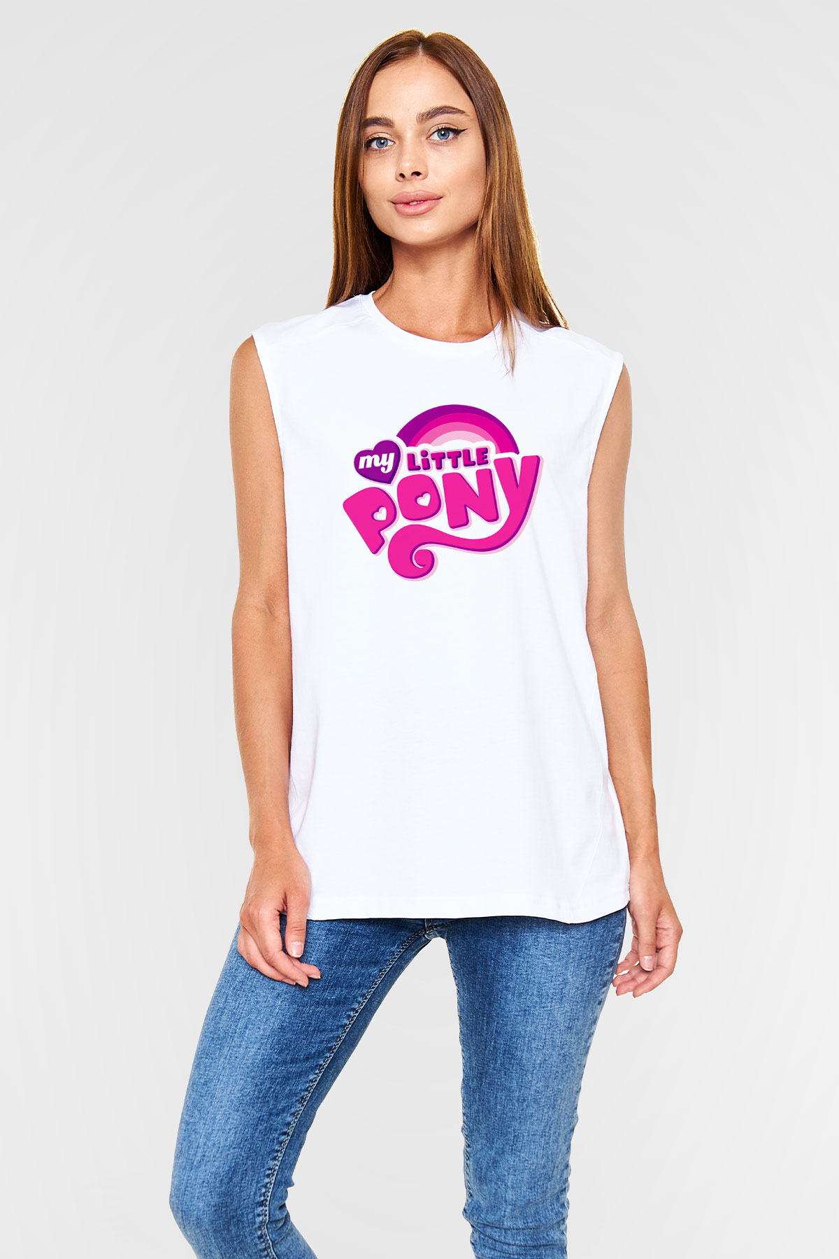 My Little Pony Beyaz Unisex Kolsuz Tişört