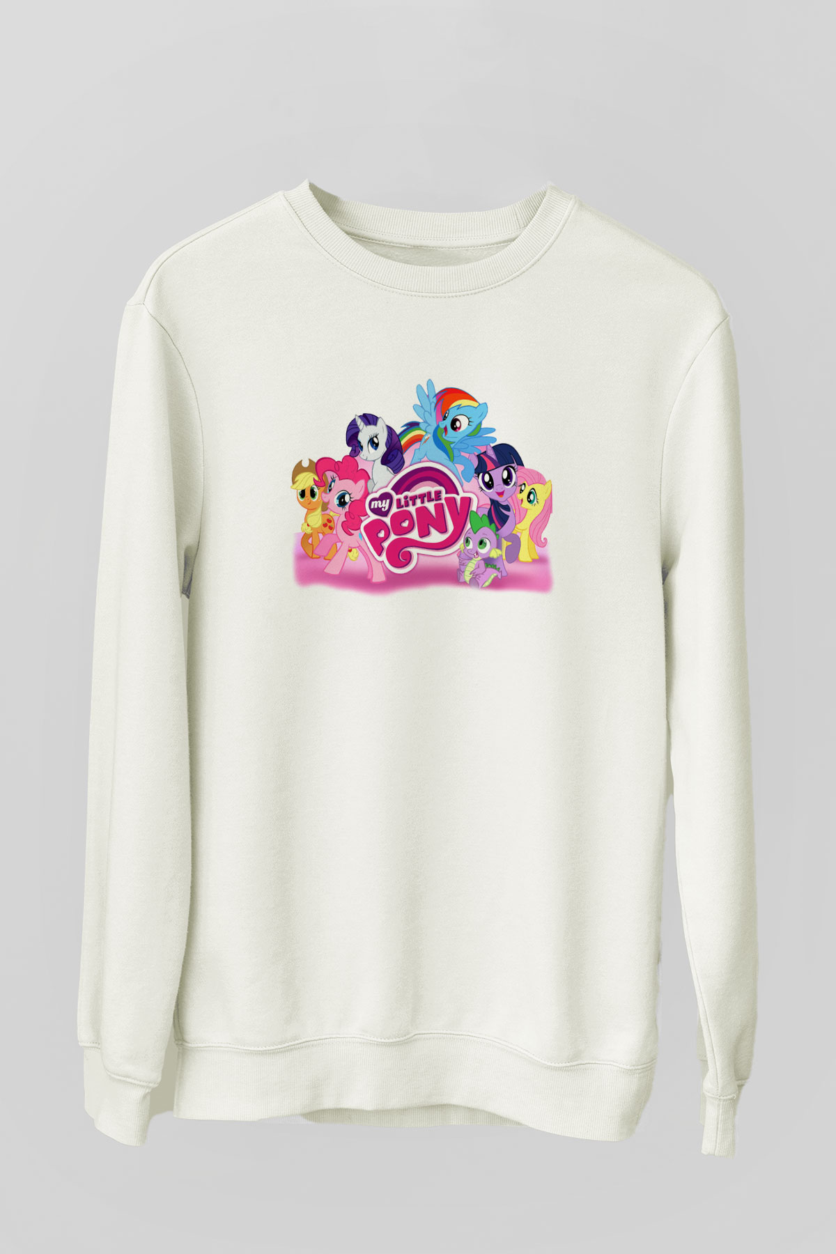 My Little Pony Beyaz Unisex Sweatshirt