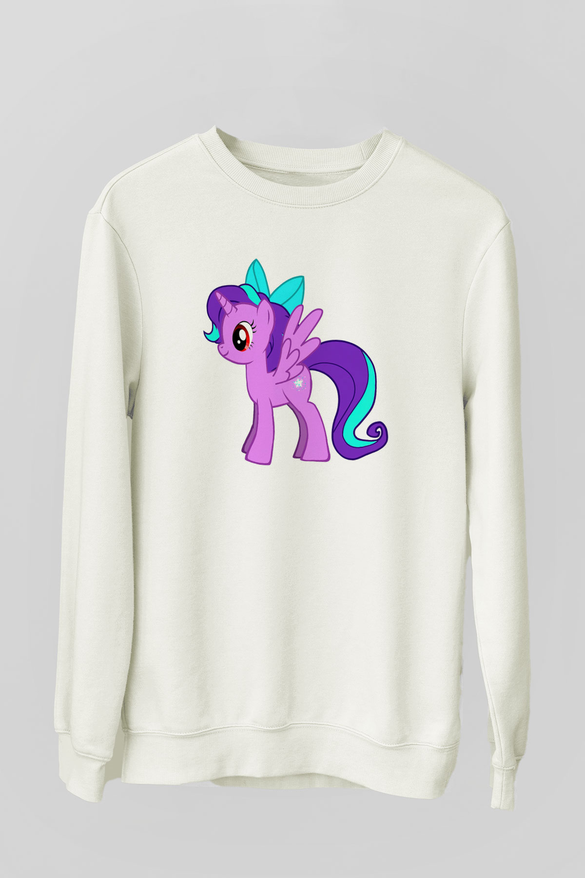 My Little Pony Beyaz Unisex Sweatshirt