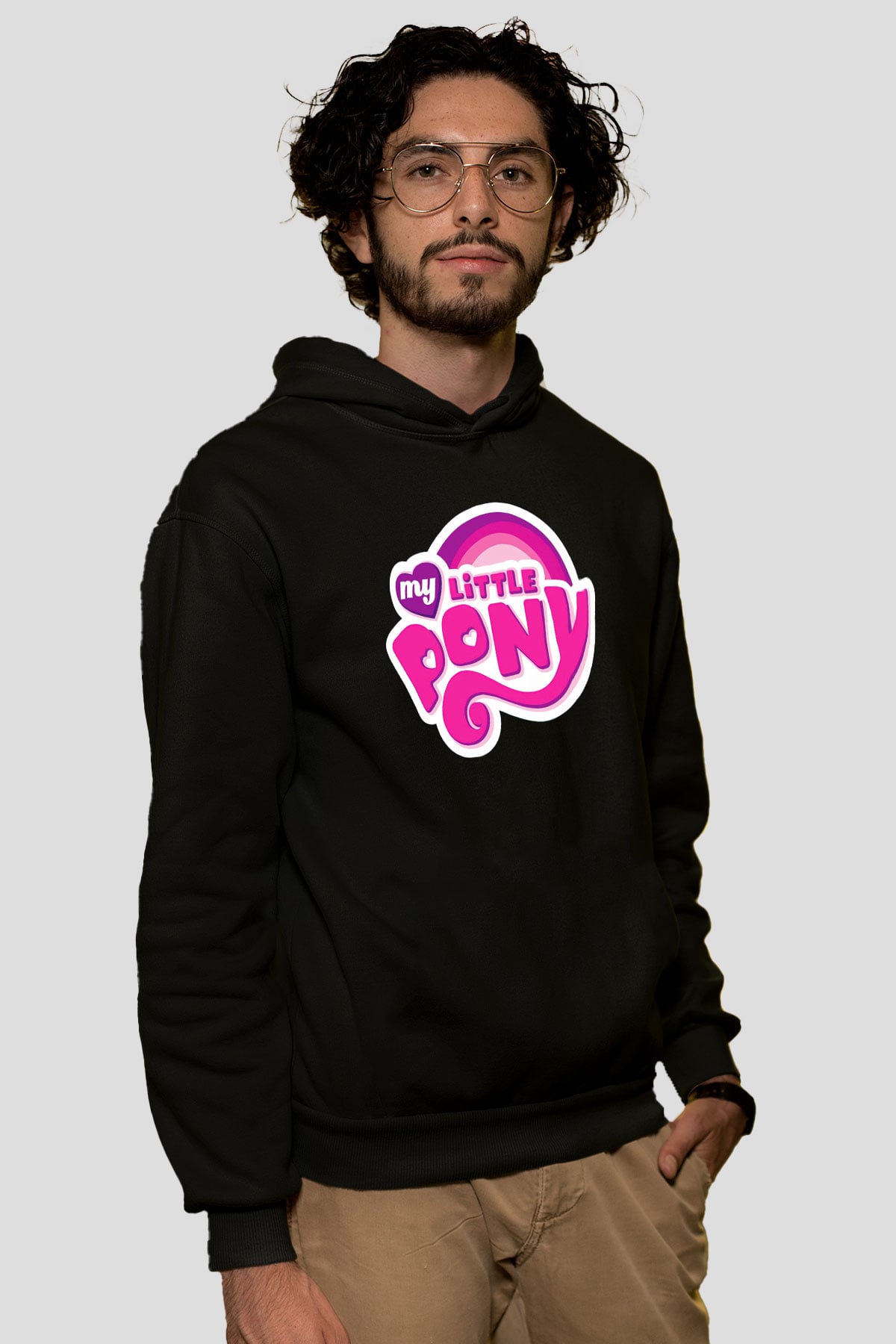My Little Pony Siyah Unisex Hoodie