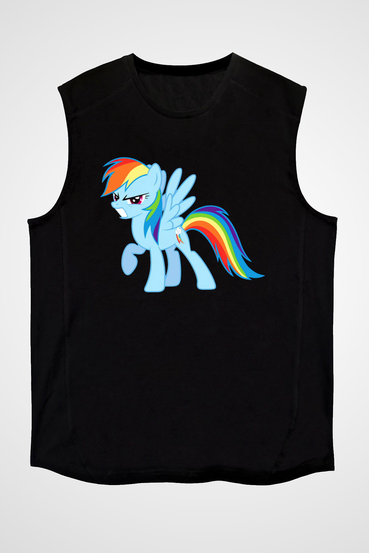 My Little Pony Siyah Unisex Kolsuz Tişört
