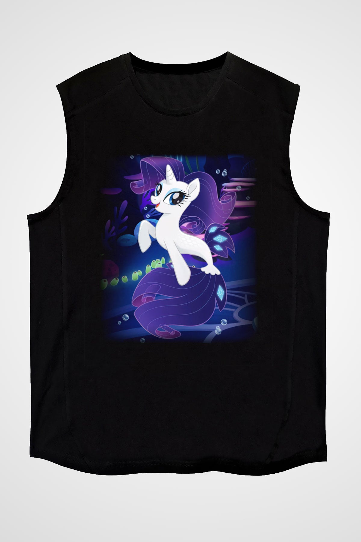 My Little Pony Siyah Unisex Kolsuz Tişört