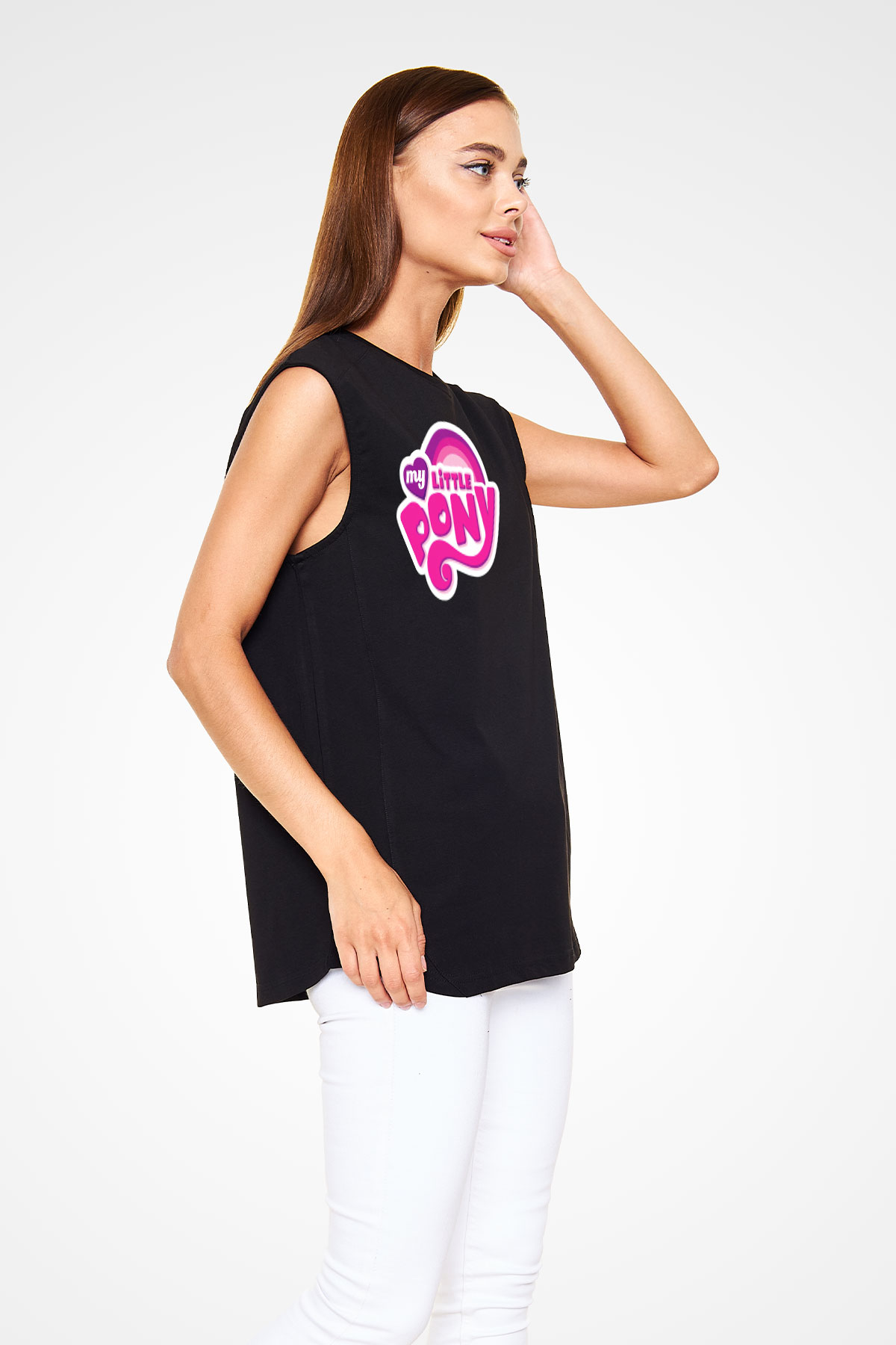 My Little Pony Siyah Unisex  Kolsuz Tişört