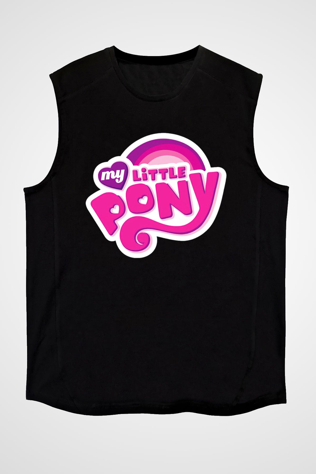 My Little Pony Siyah Unisex  Kolsuz Tişört