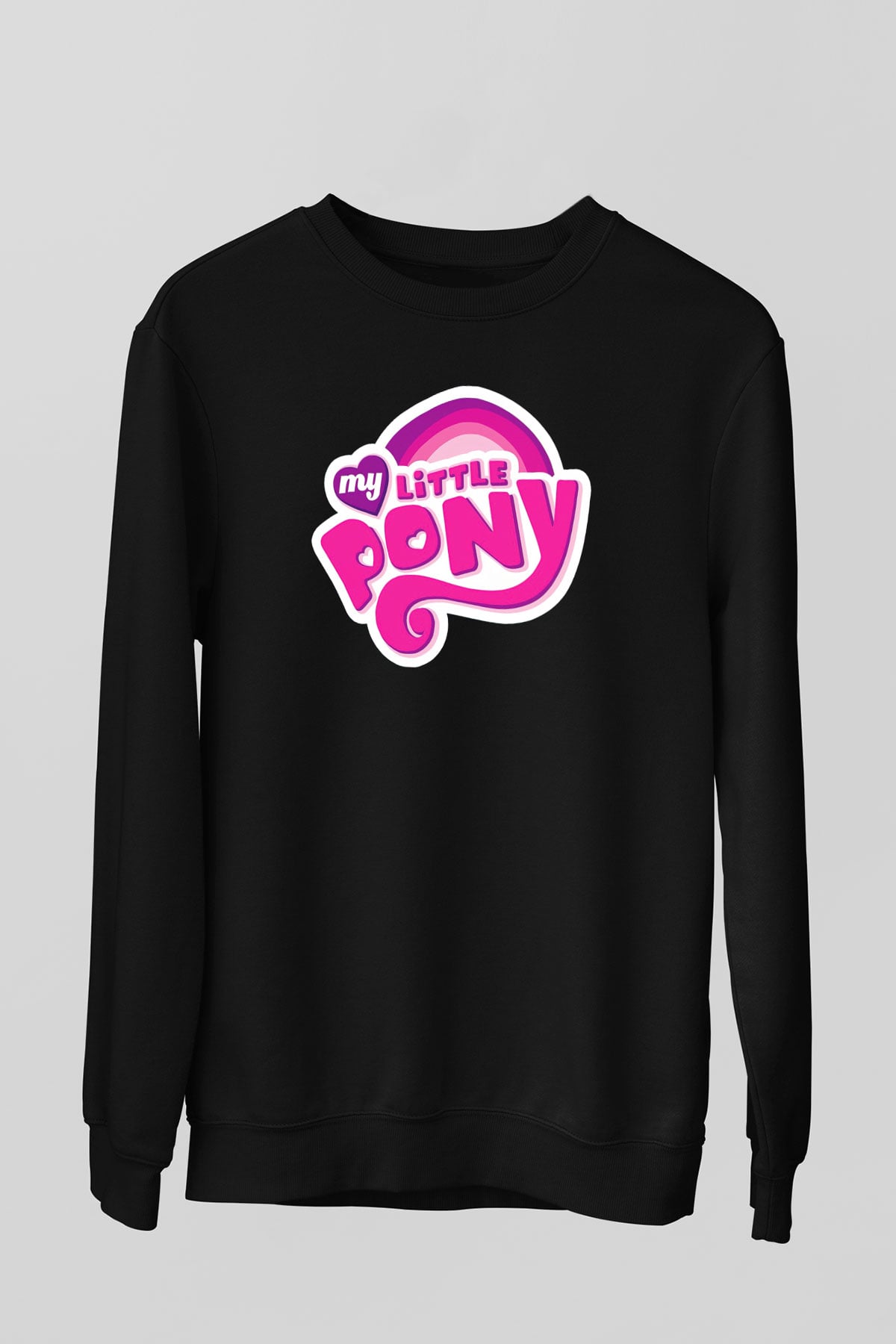 My Little Pony Siyah Unisex  Sweatshirt