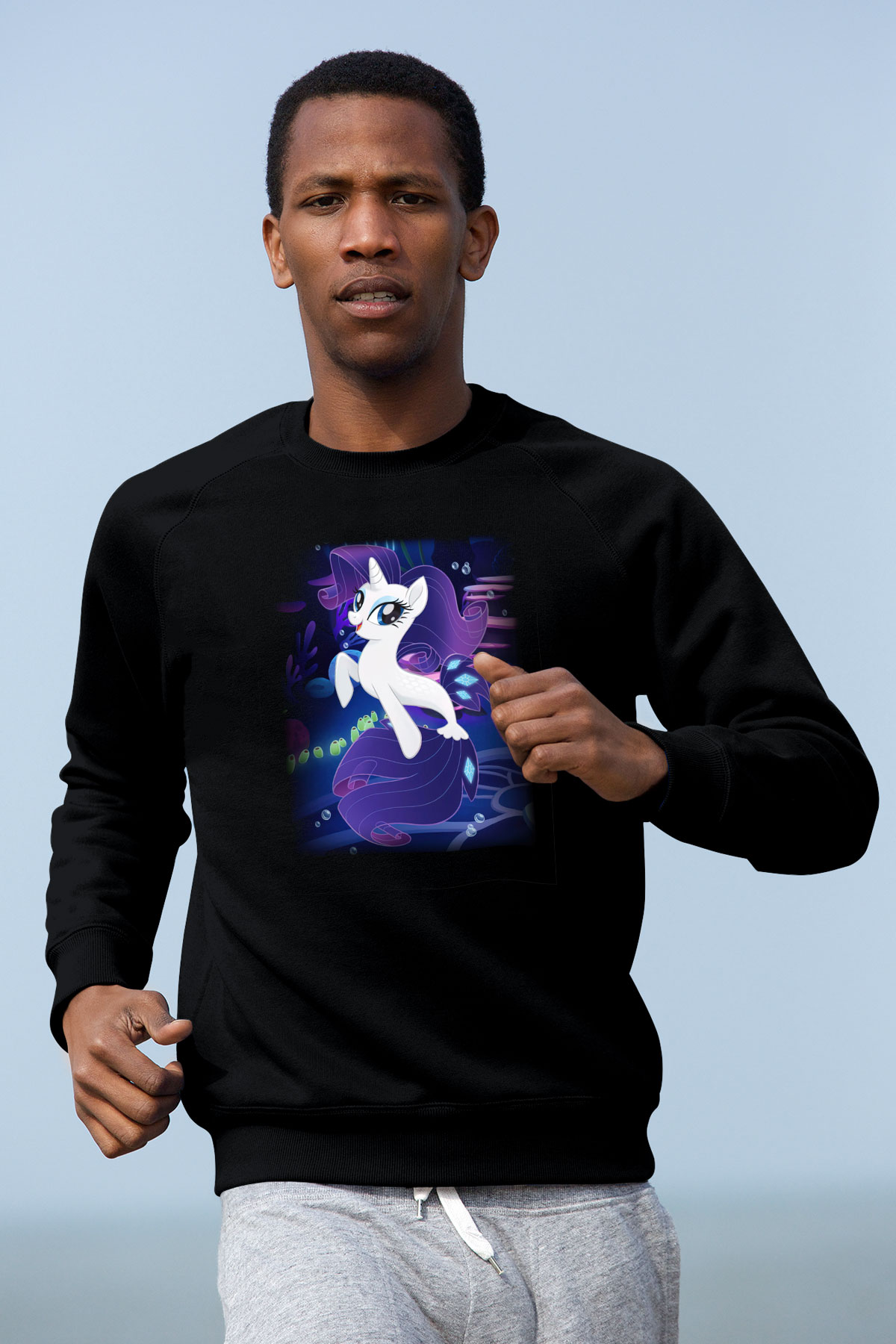 My Little Pony Siyah Unisex Sweatshirt