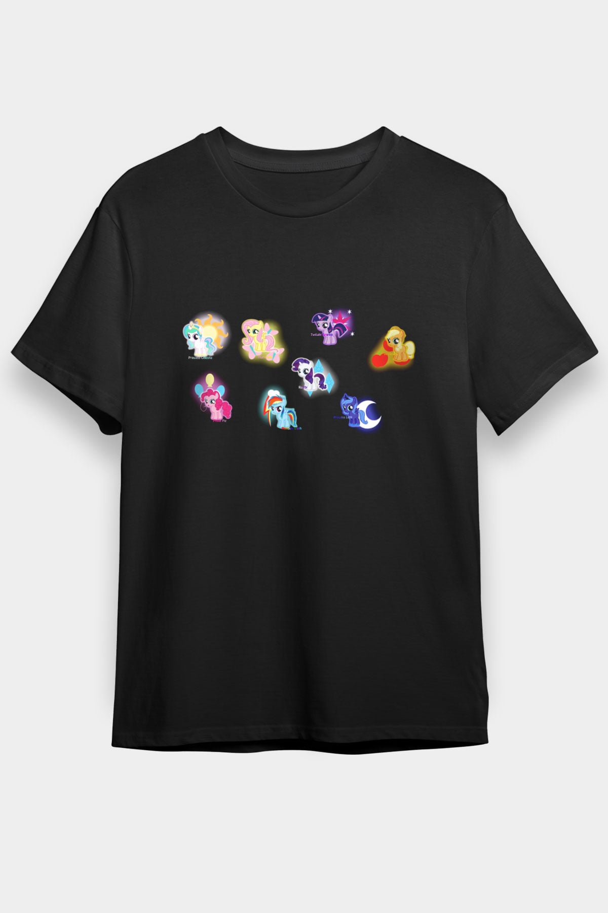 My Little Pony Siyah Unisex Tişört
