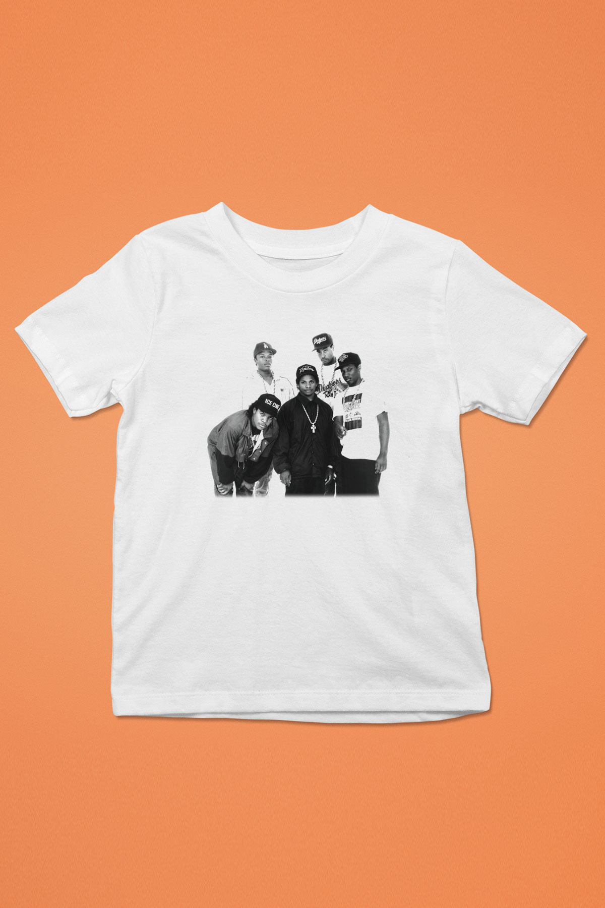 N.W.A Baskılı Beyaz Unisex Çocuk Tişört