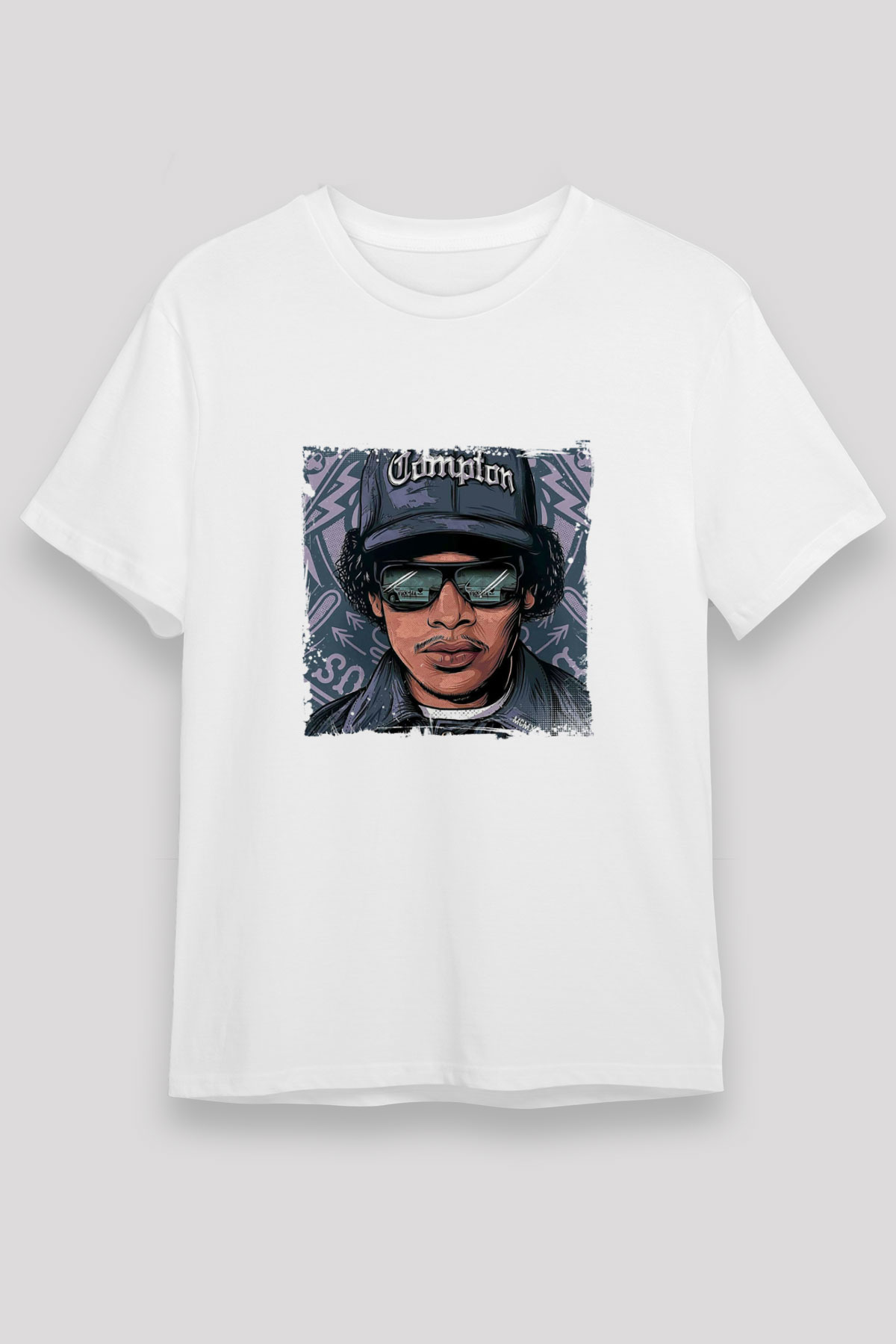 N.W.A Baskılı Unisex Beyaz Tişört