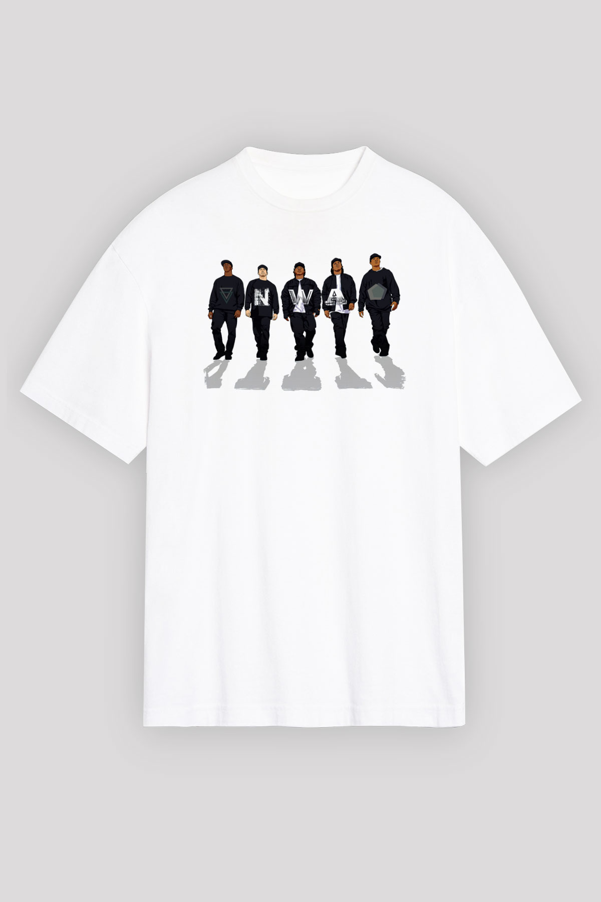 N.W.A Beyaz Oversize Tişört Oversize T-shirt - TişörtFabrikası
