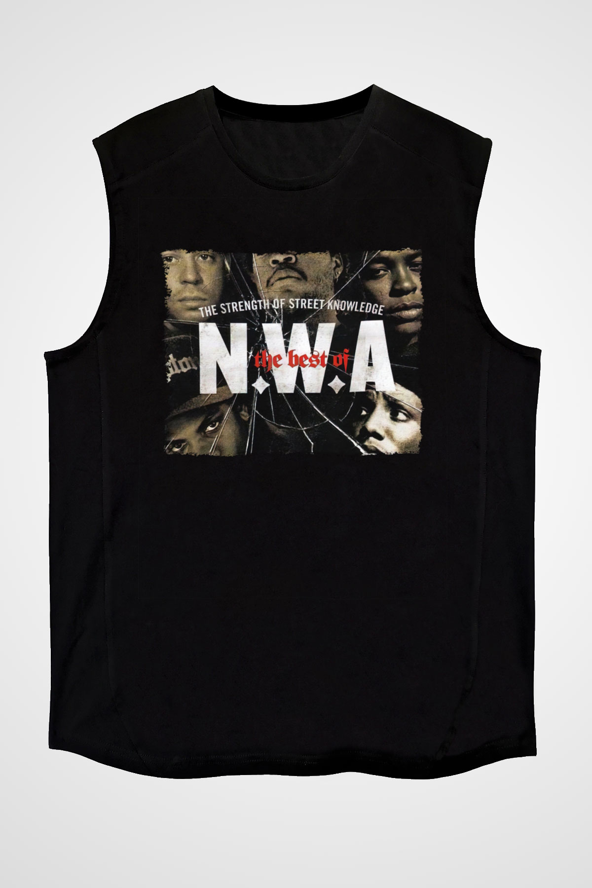 N.W.A Siyah Unisex Kolsuz Tişört