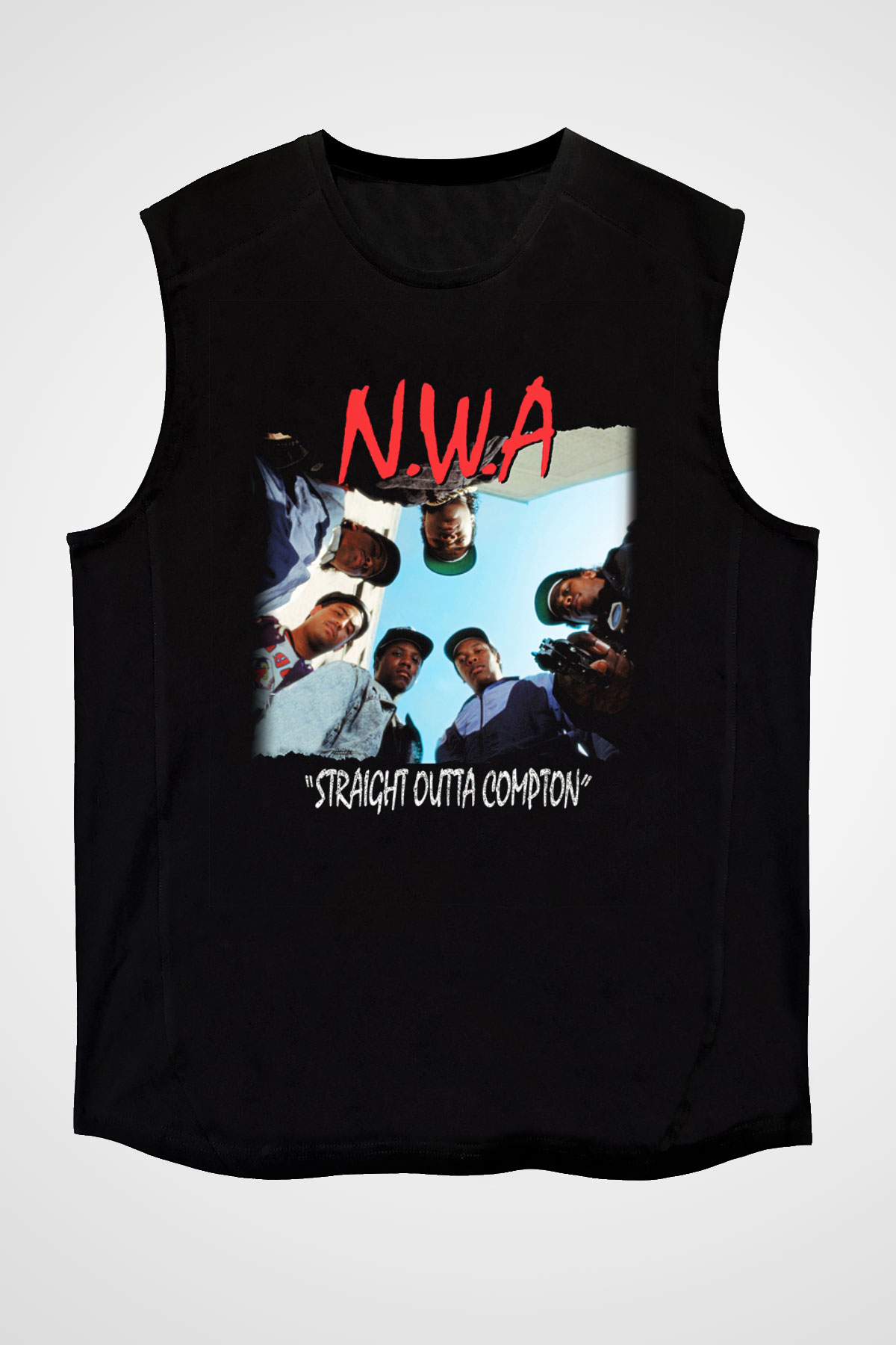 N.W.A Siyah Unisex Kolsuz Tişört
