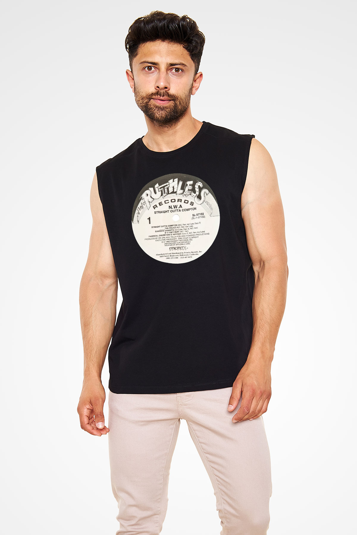 N.W.A Siyah Unisex Kolsuz Tişört