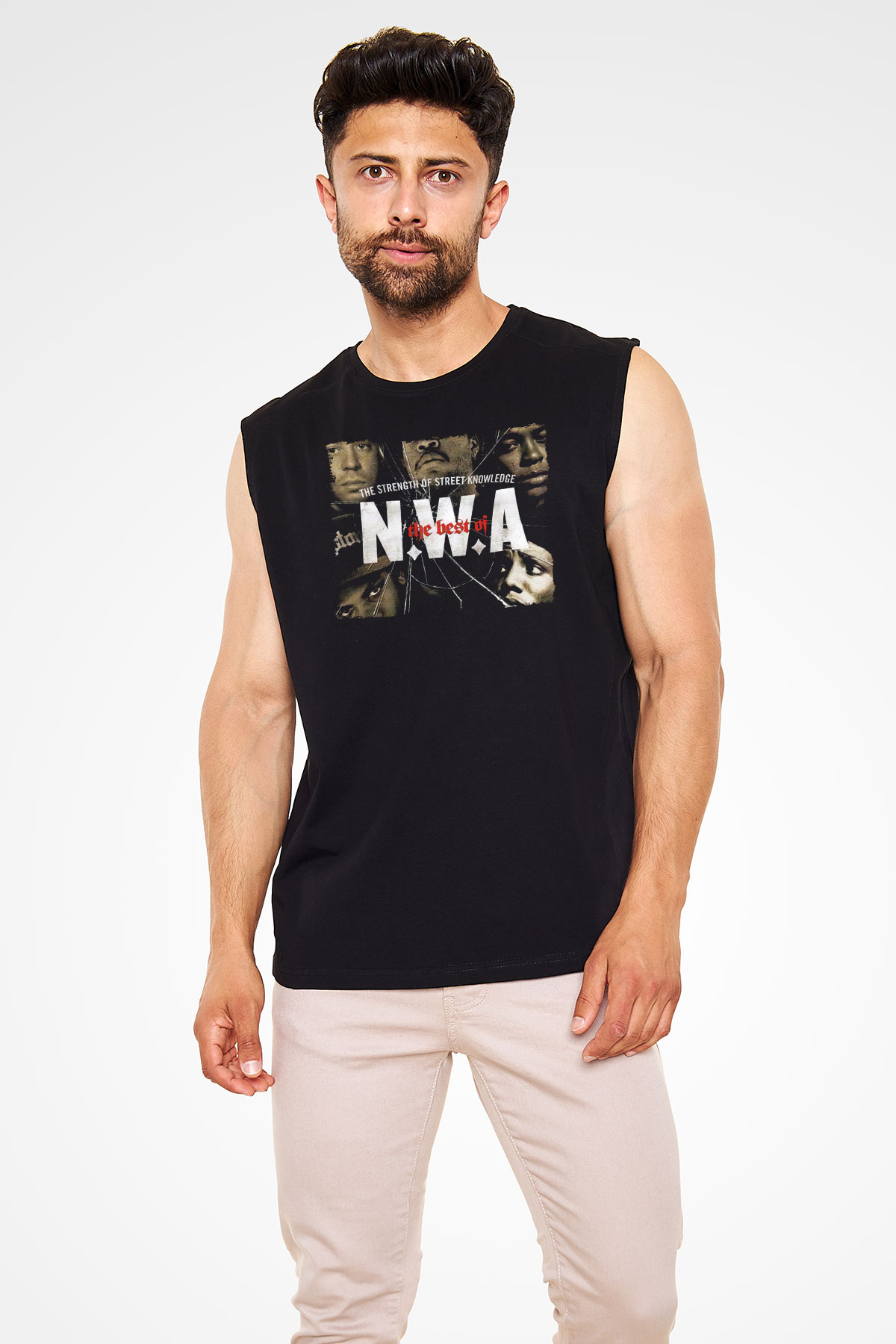 N.W.A Siyah Unisex Kolsuz Tişört