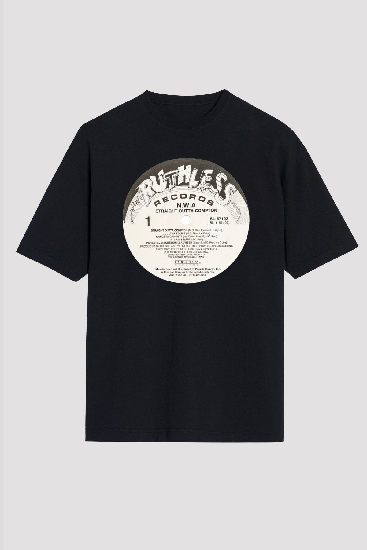 N.W.A Siyah Unisex Oversize Tişört T-Shirt