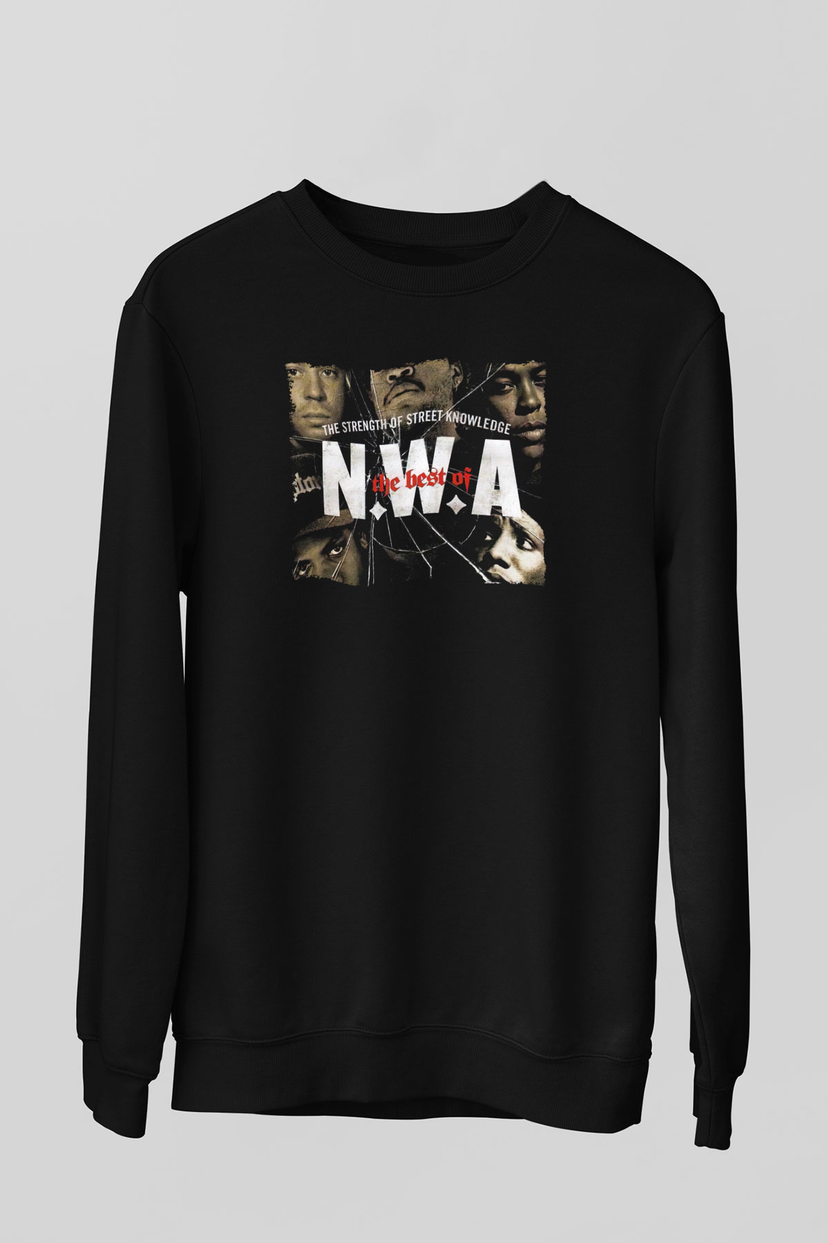 N.W.A Siyah Unisex Sweatshirt