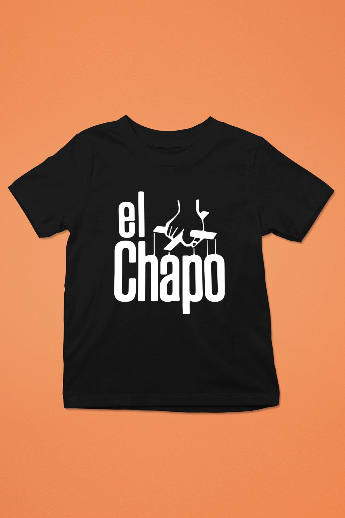 Narcos Pablo Escobar Baskılı Siyah Unisex Çocuk Tişört