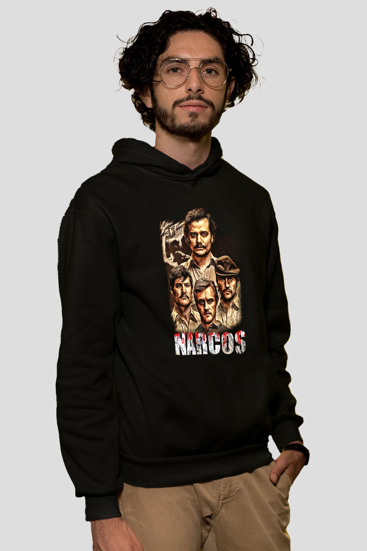 Narcos Pablo Escobar Siyah Unisex Hoodie