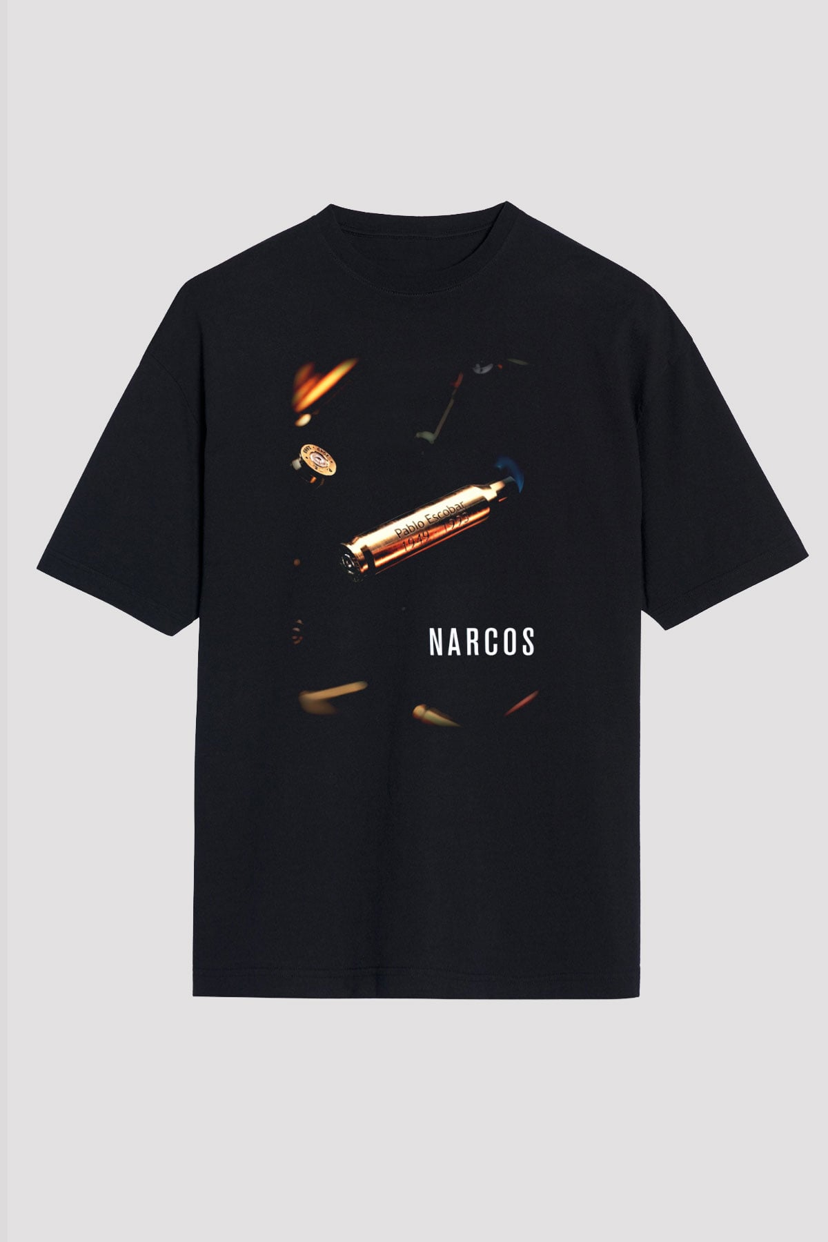 Narcos Pablo Escobar Siyah Unisex Oversize Tişört T-Shirt
