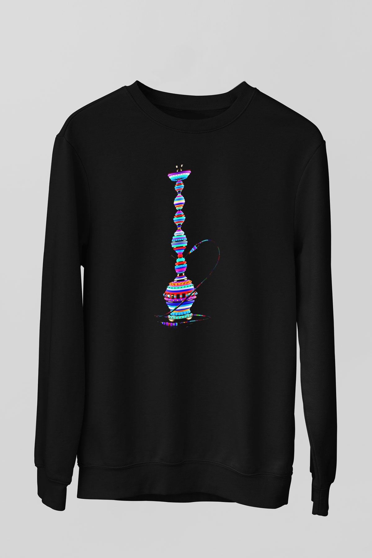 Nargile Siyah Unisex Sweatshirt