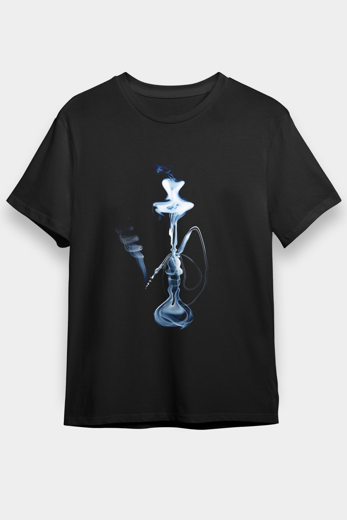 Nargile Siyah Unisex Tişört T-Shirt - TişörtFabrikası