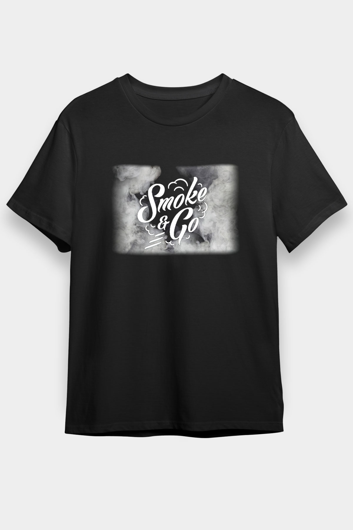 Nargile Siyah Unisex Tişört T-Shirt - TişörtFabrikası