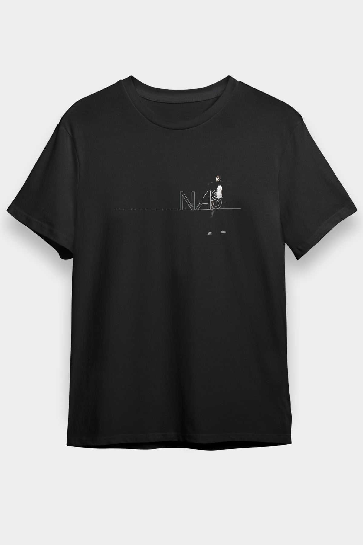 Nas Siyah Unisex Tişört T-Shirt - TişörtFabrikası