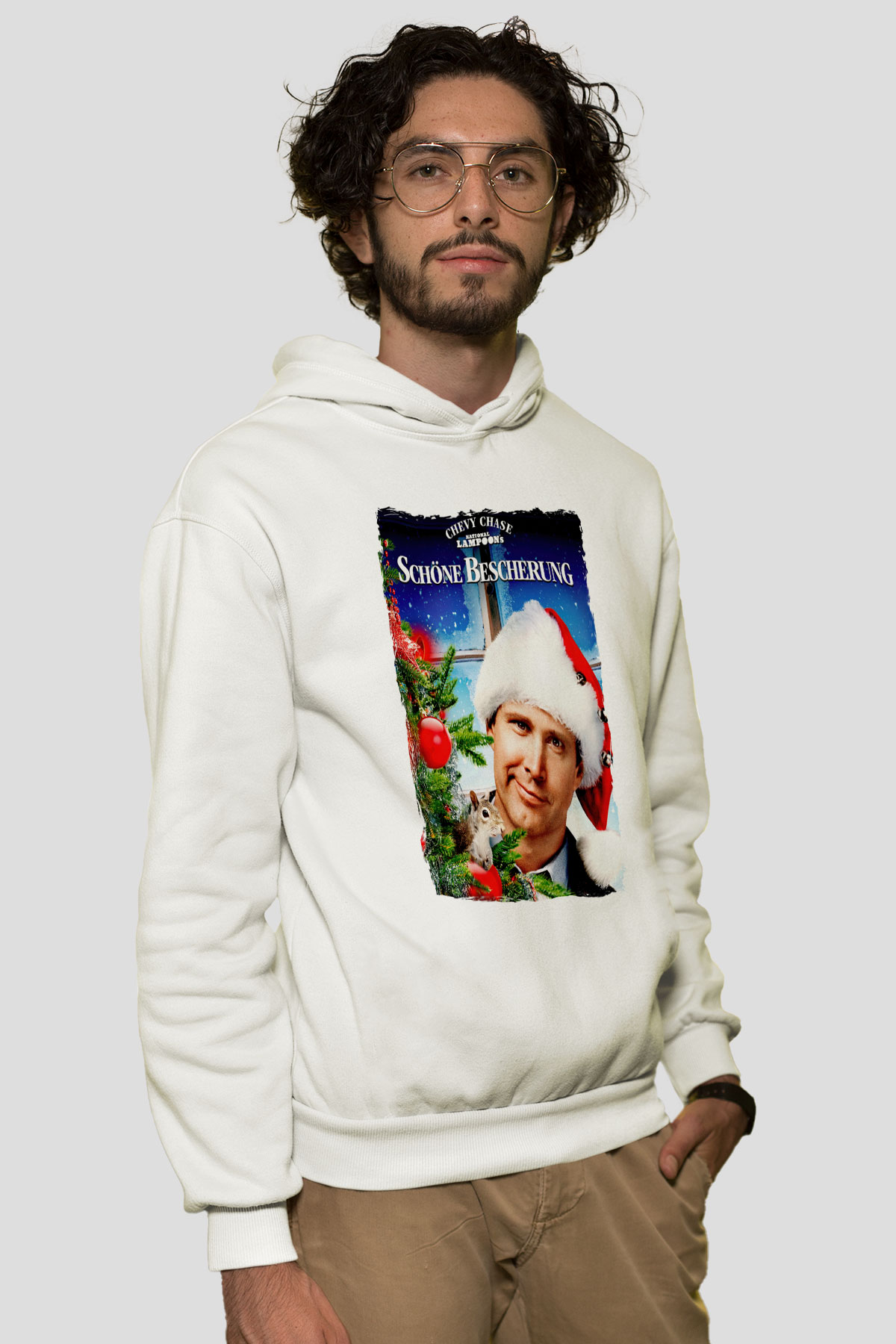 National Lampoons Vacation Beyaz Unisex Hoodie