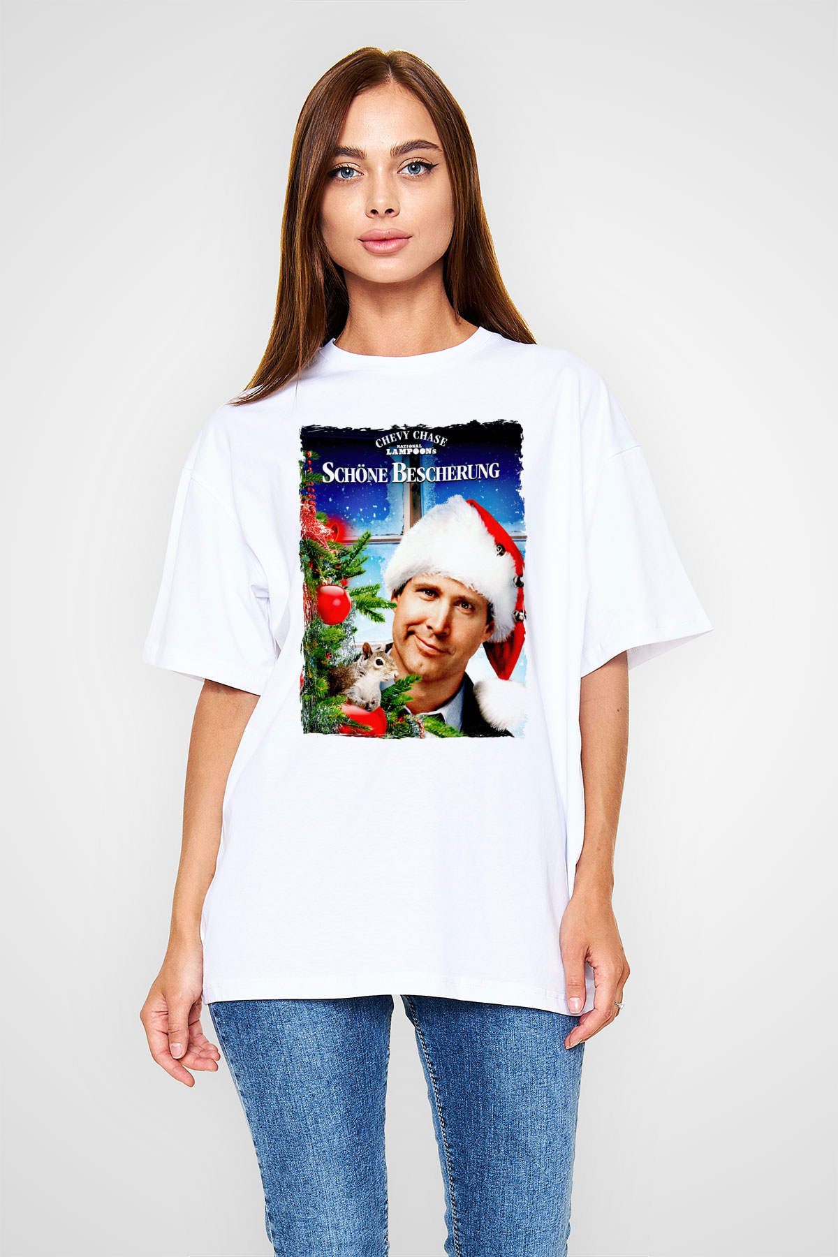 National Lampoons Vacation Beyaz Oversize Tişört