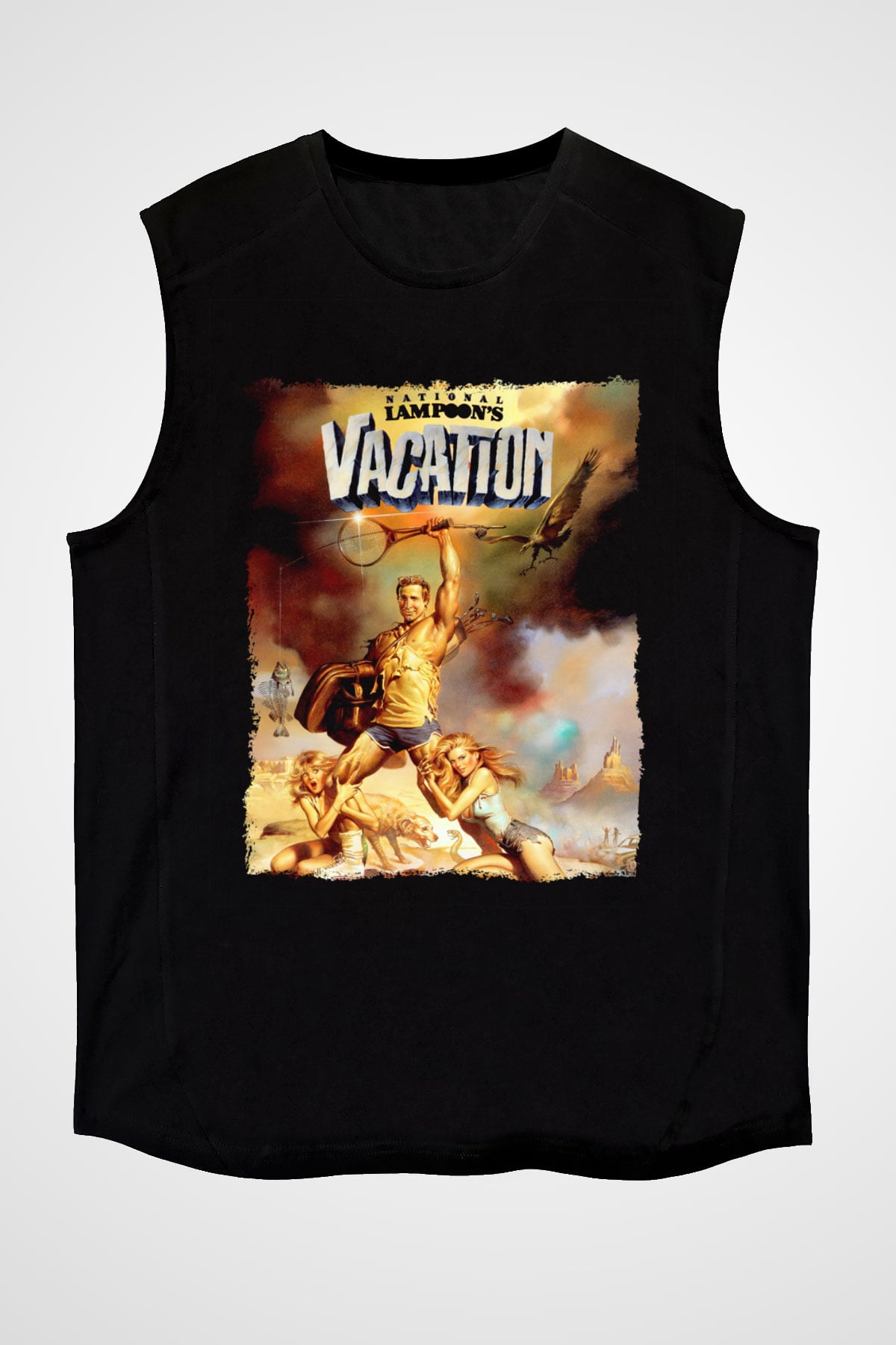 National Lampoons Vacation Siyah Unisex  Kolsuz Tişört