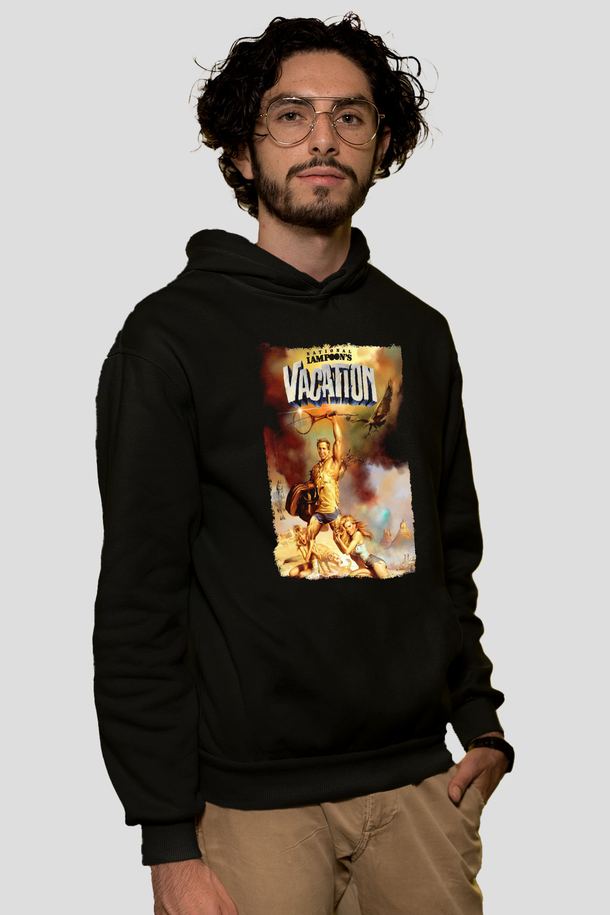 National Lampoons Vacation Siyah Unisex Hoodie