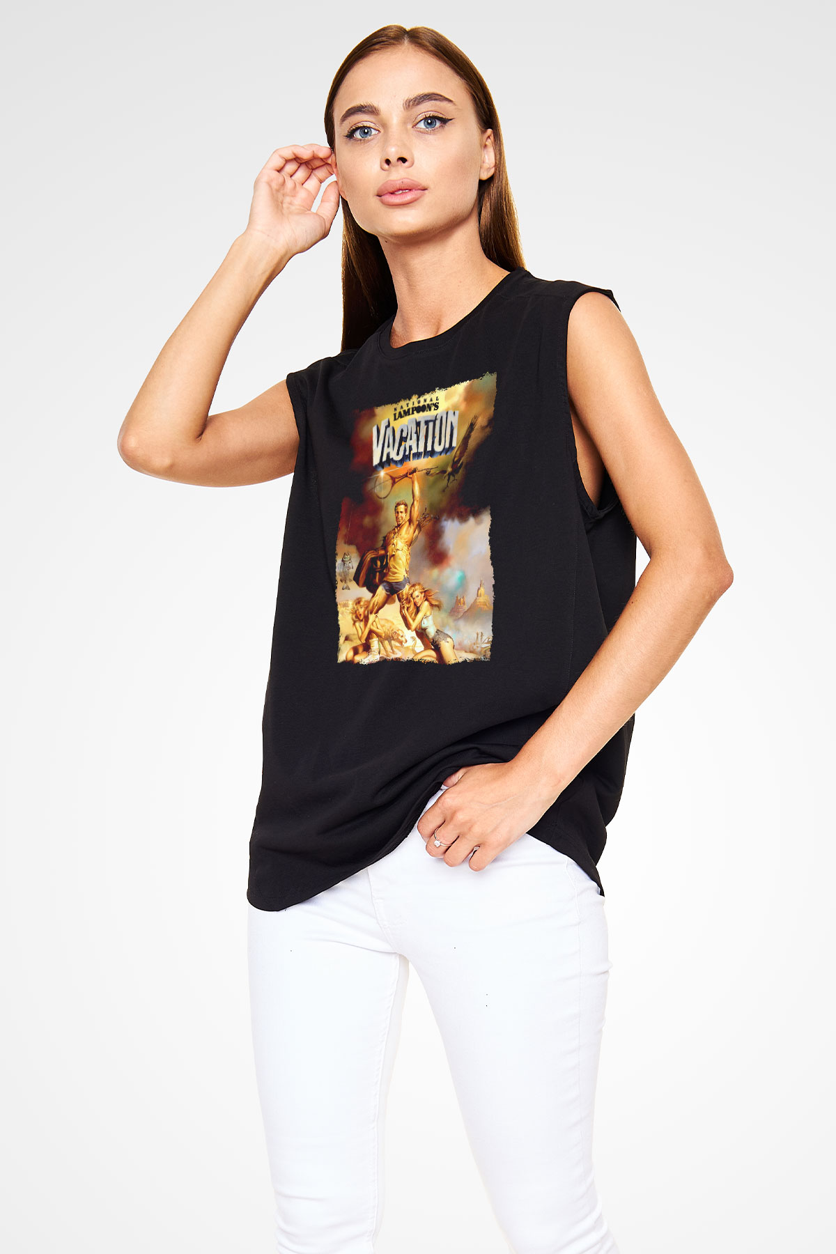 National Lampoons Vacation Siyah Unisex  Kolsuz Tişört