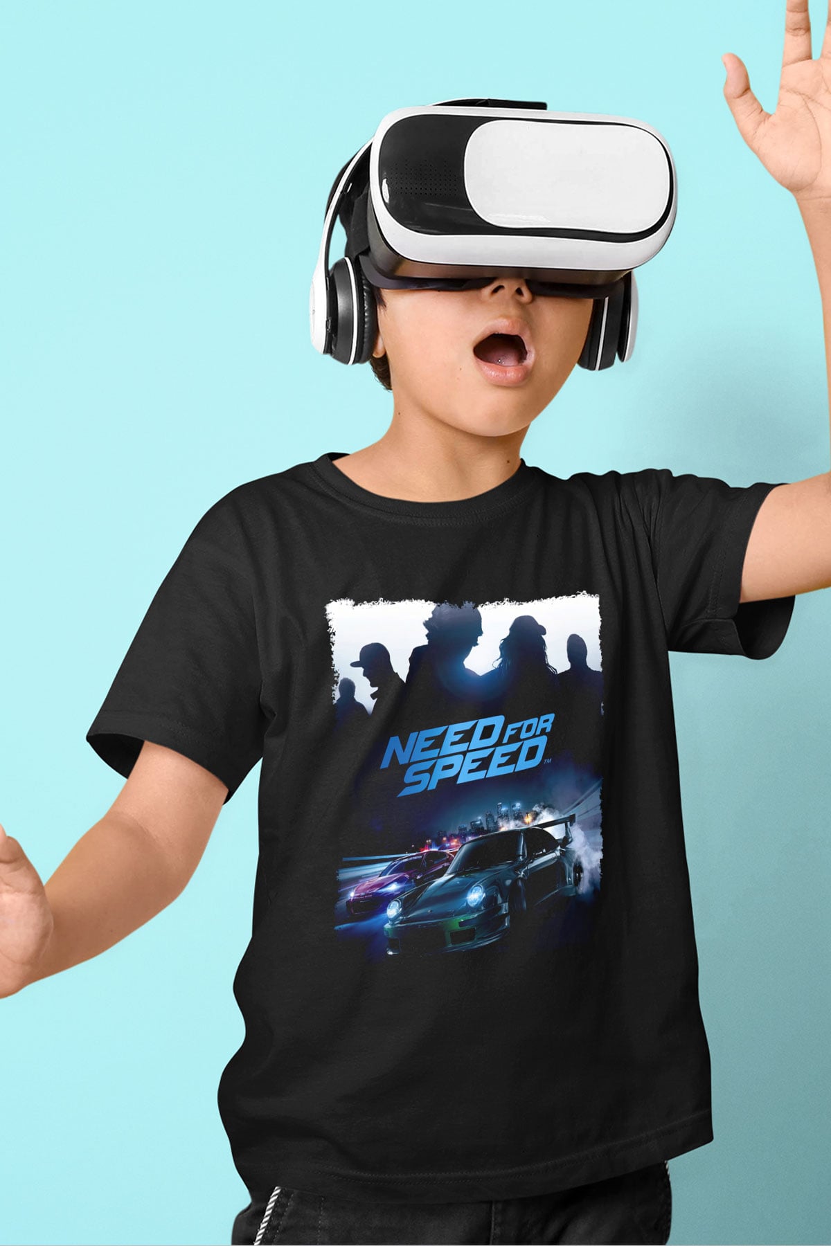 Need for Speed Siyah Unisex Çocuk Tişört