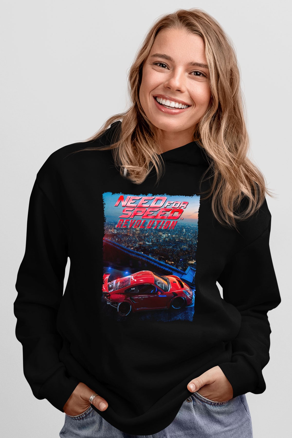 Need for Speed Siyah Unisex Hoodie