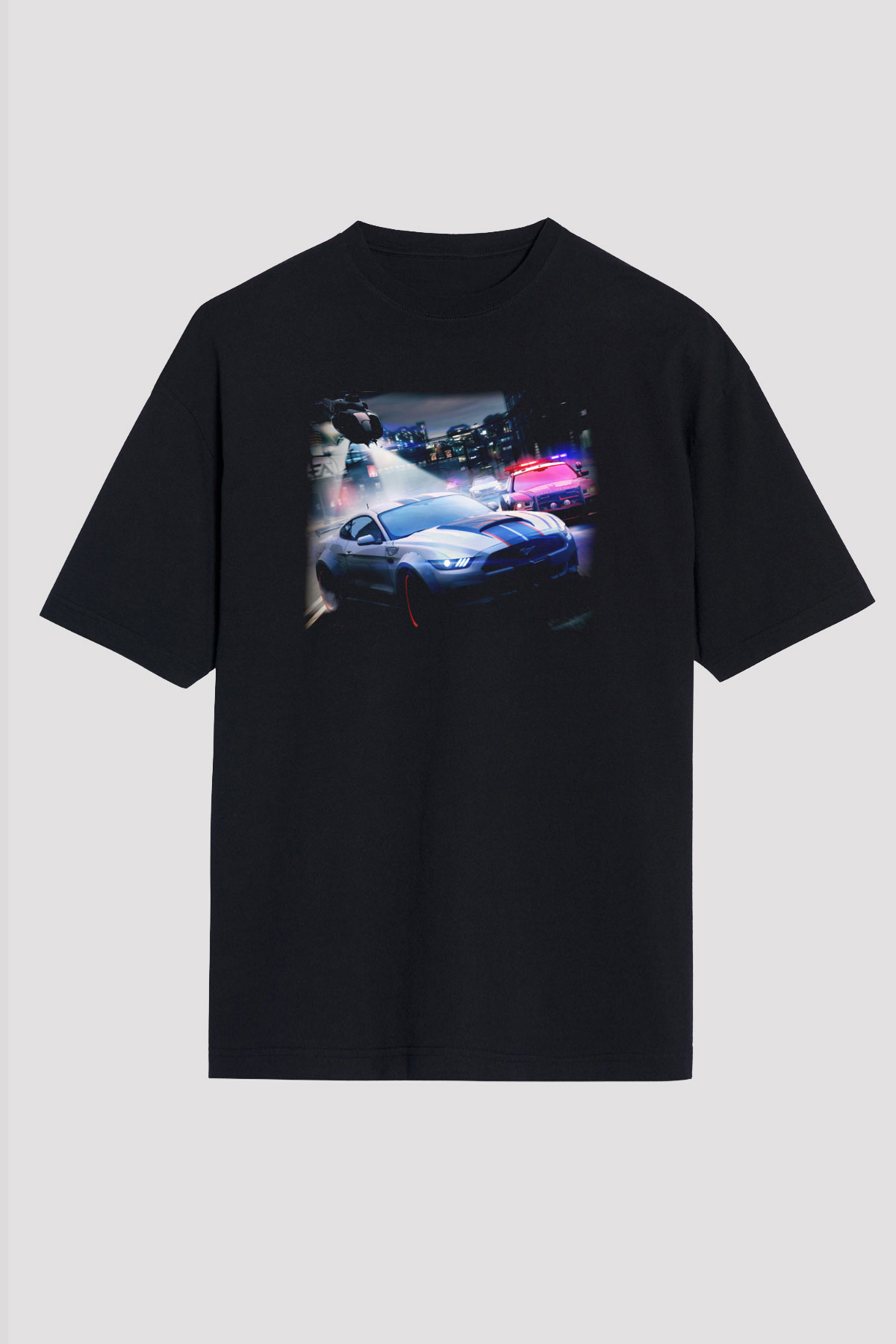 Need for Speed Siyah Unisex Oversize Tişört T-Shirt