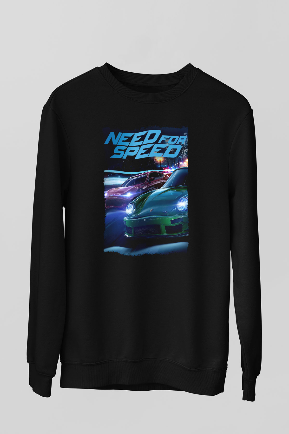 Need for Speed Siyah Unisex Sweatshirt