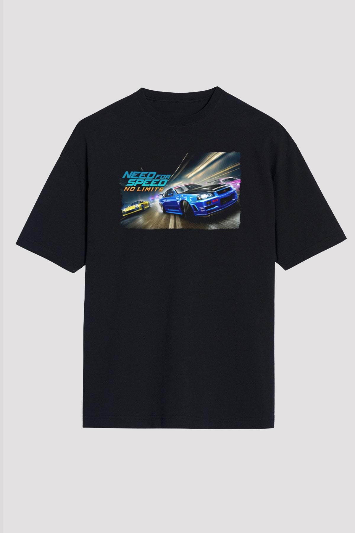 Need for Speed Siyah Oversize Tişört Oversize T-shirt