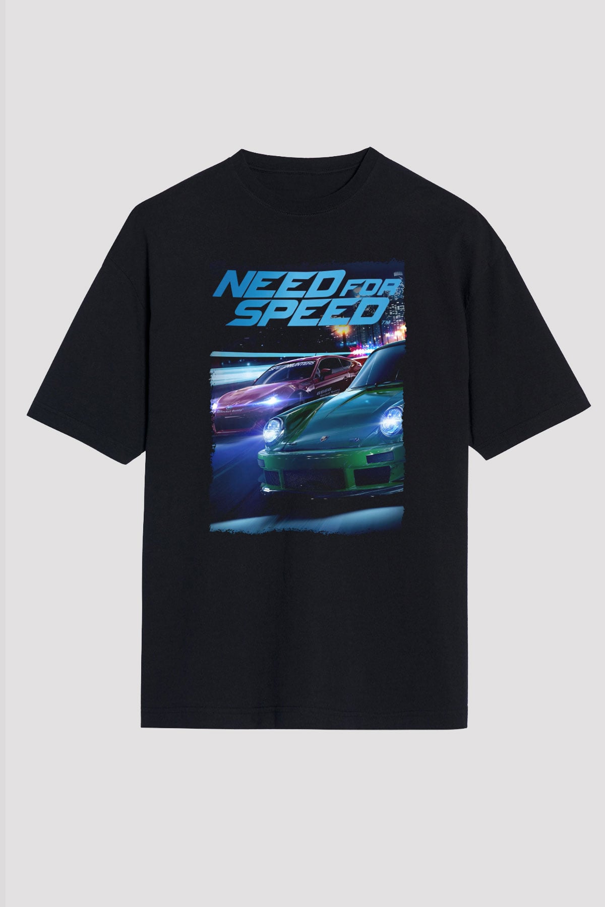 Need for Speed Siyah Oversize Tişört Oversize T-shirt