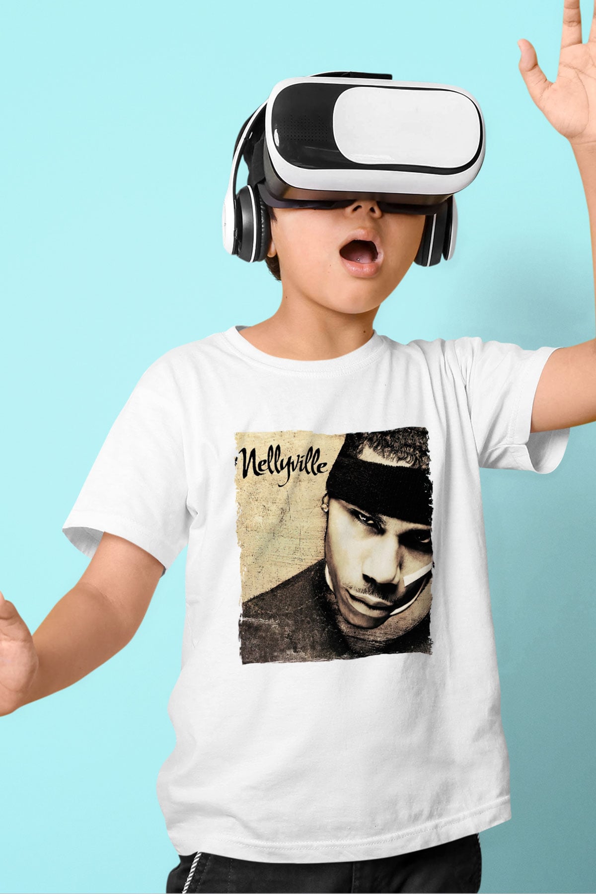 Nelly Beyaz Unisex Çocuk Tişört