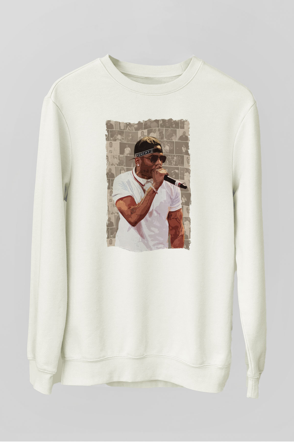 Nelly Beyaz Unisex Sweatshirt