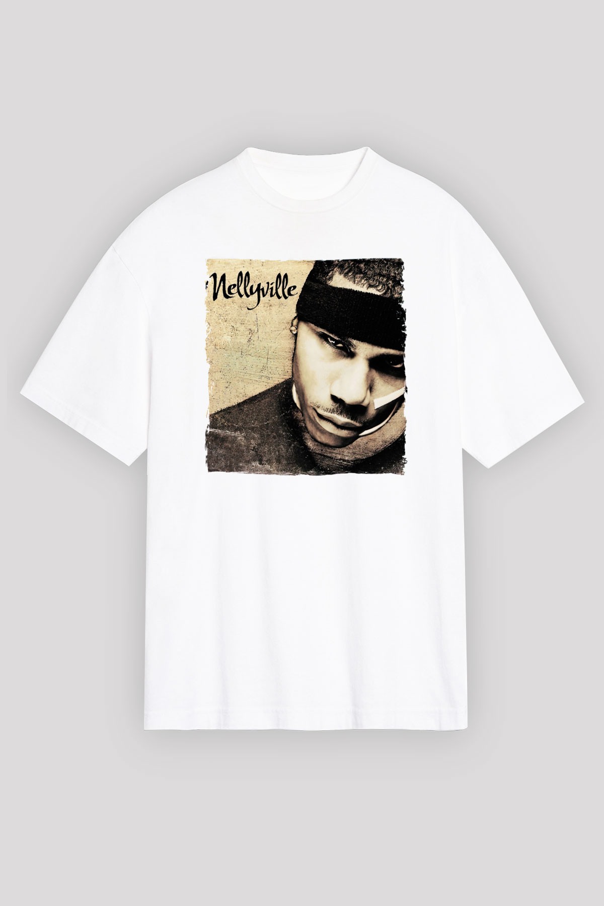 Nelly Beyaz Oversize Tişört Oversize T-shirt - TişörtFabrikası