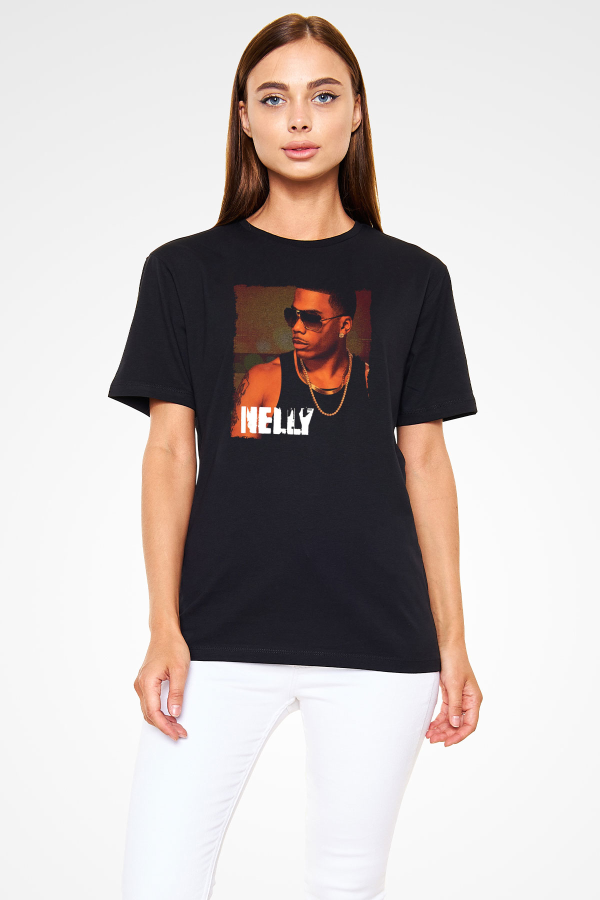 Nelly Siyah Unisex Tişört T-Shirt - TişörtFabrikası