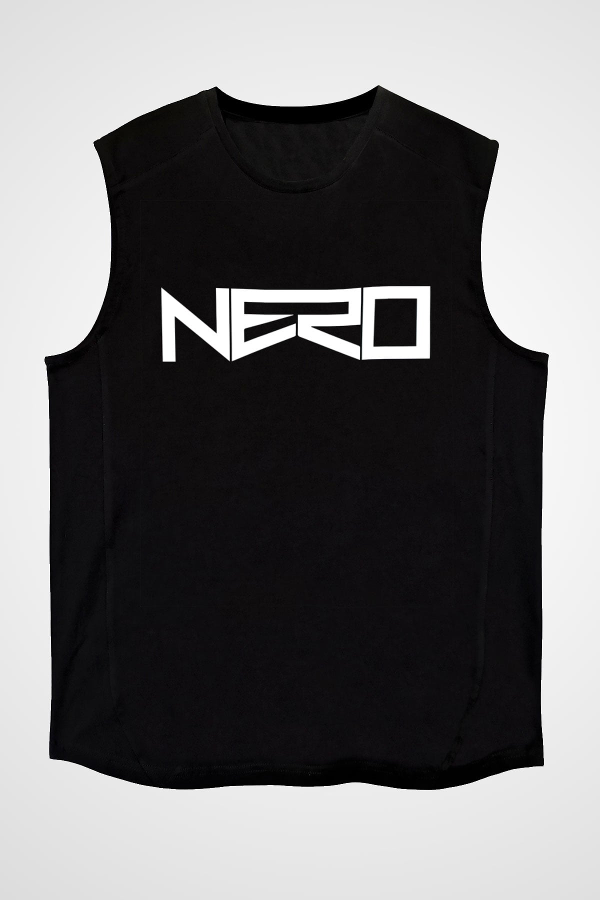 Nero Siyah Unisex Kolsuz Tişört