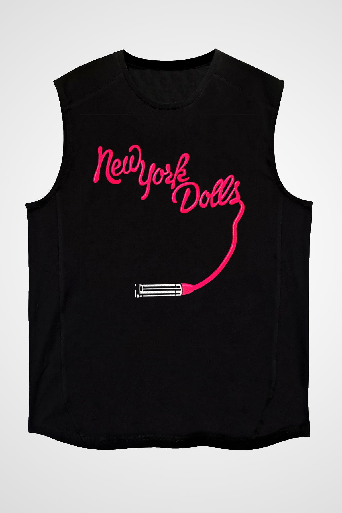New York Dolls Siyah Unisex Kolsuz Tişört