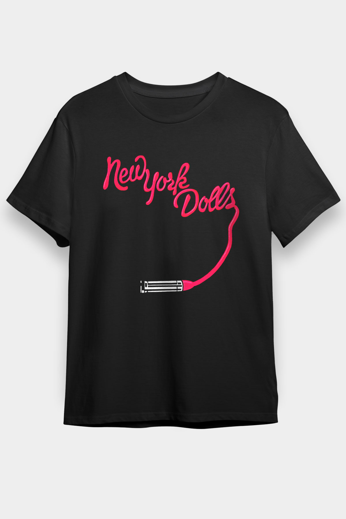 New York Dolls Siyah Unisex Tişört T-Shirt - TişörtFabrikası