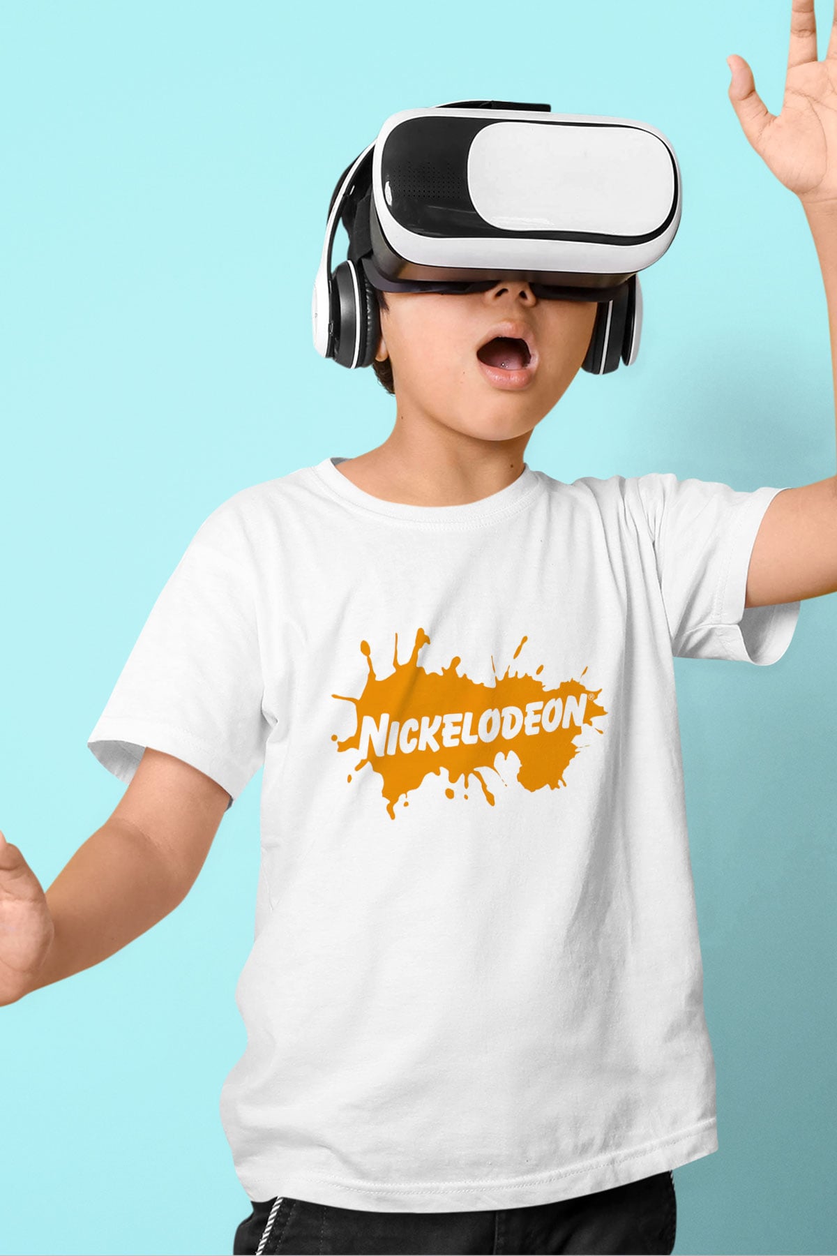 Nickelodeon Baskılı Beyaz Unisex Çocuk Tişört