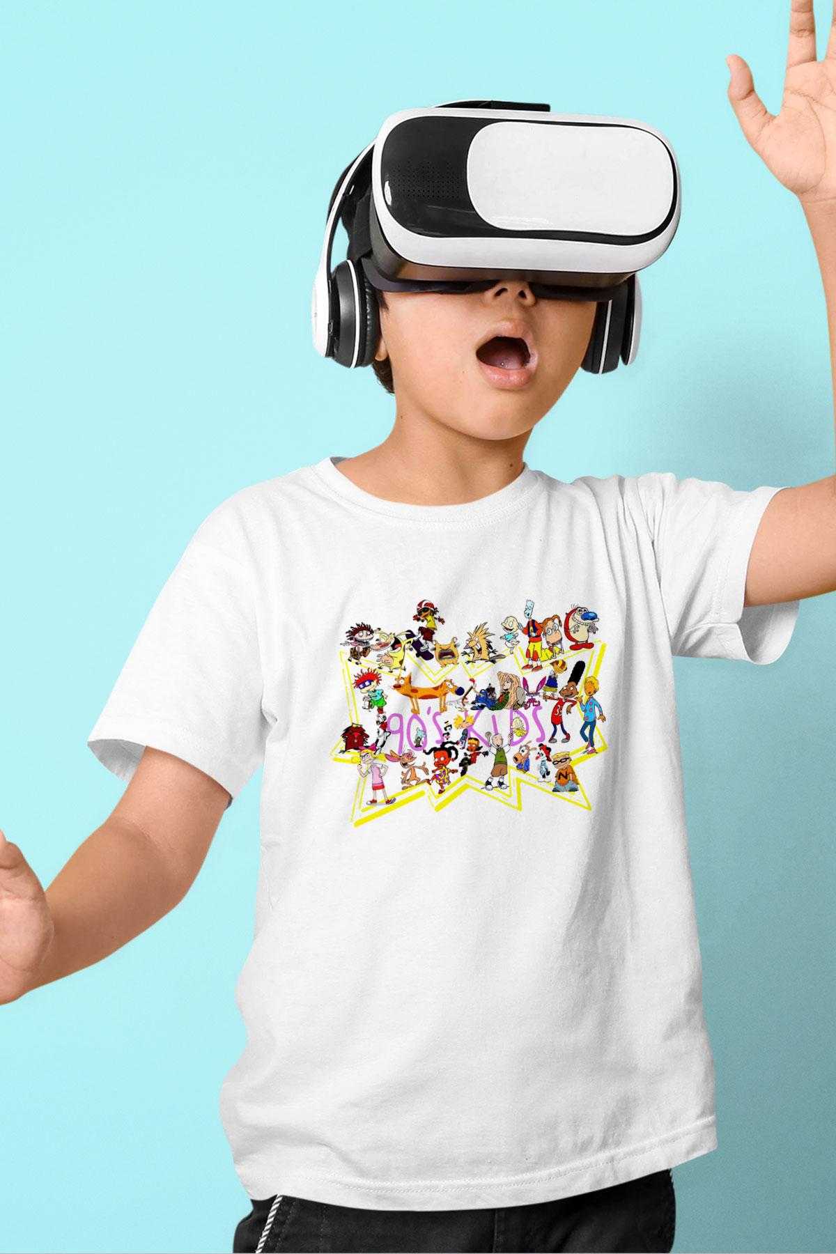 Nickelodeon Beyaz Unisex Çocuk Tişört
