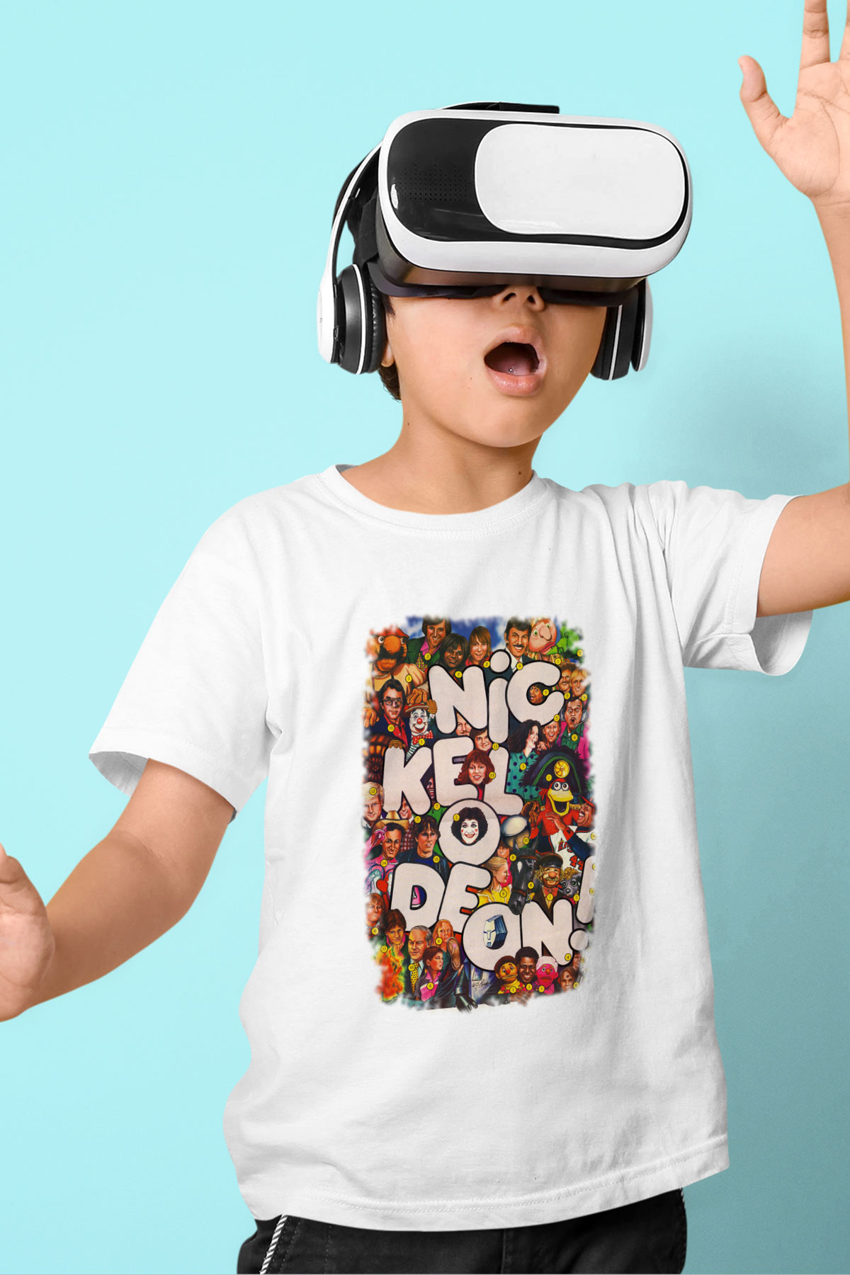 Nickelodeon Beyaz Unisex Çocuk Tişört