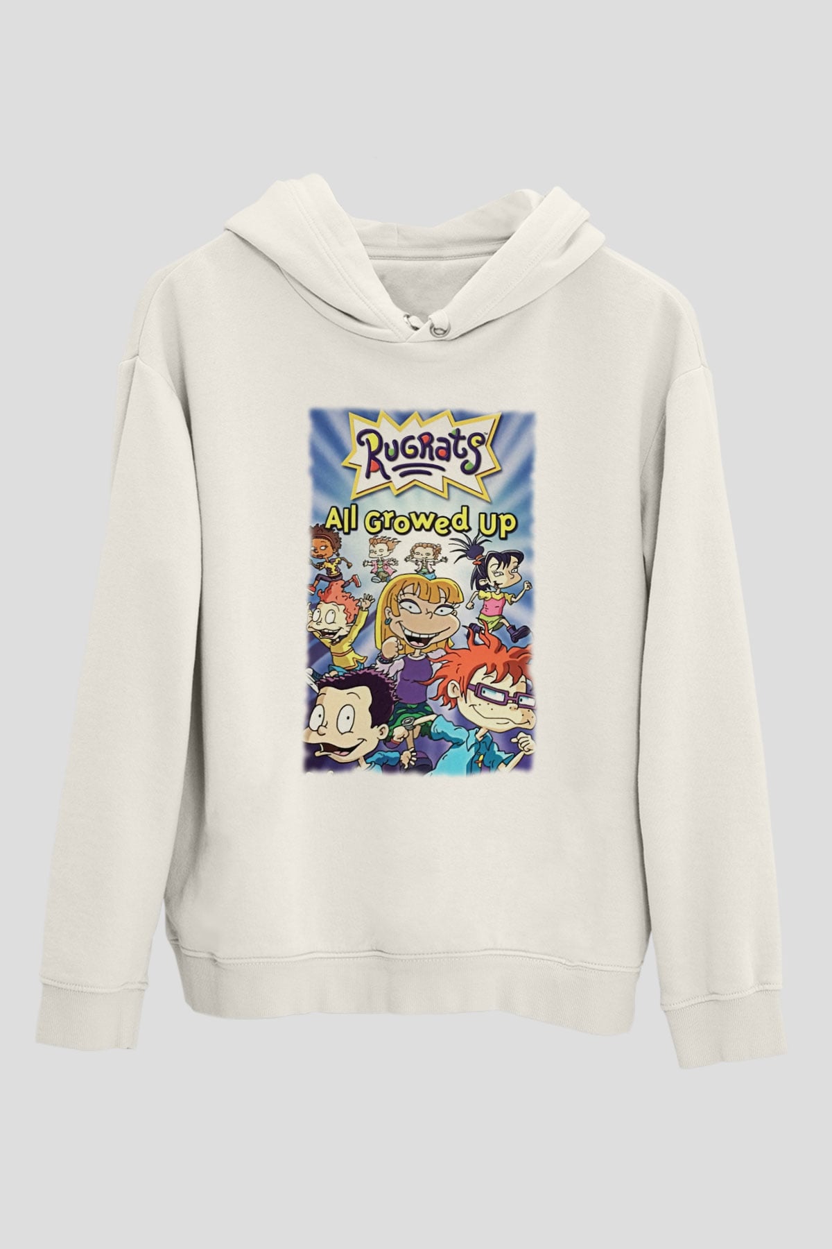 Nickelodeon Beyaz Unisex Hoodie