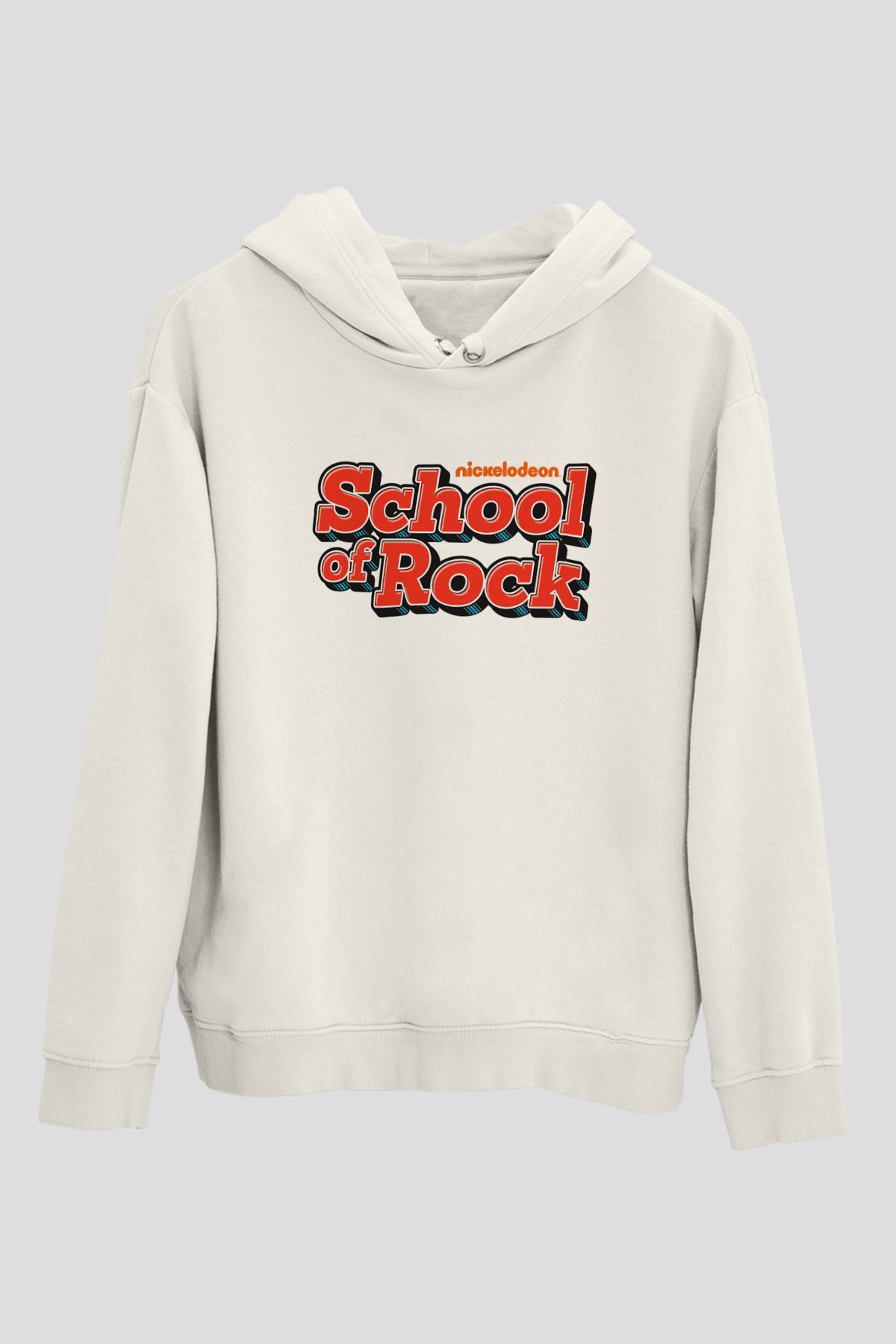 Nickelodeon Beyaz Unisex Kapşonlu Sweatshirt
